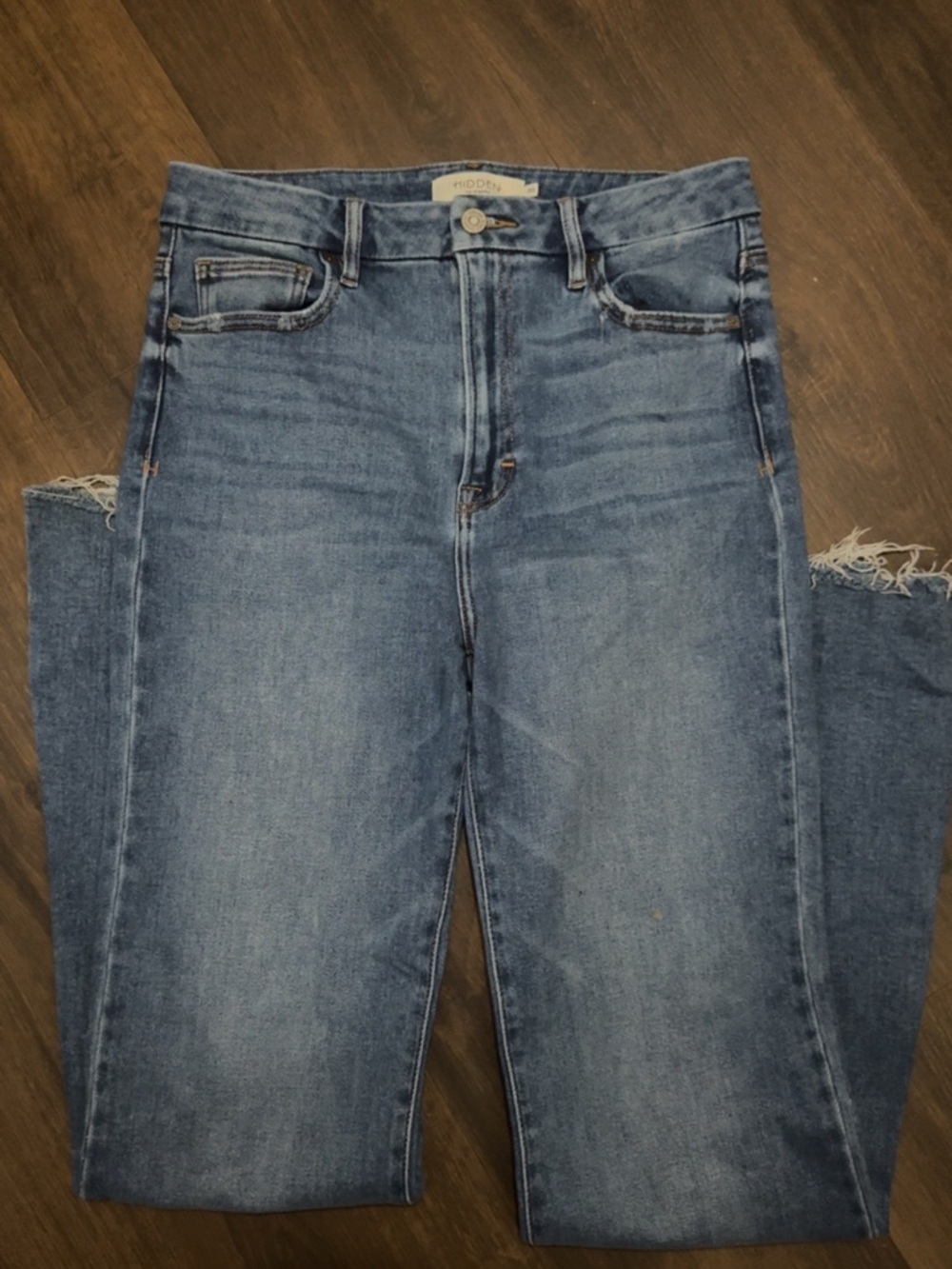 Hidden Denim Women's Light Blue Wide Leg Jeans
